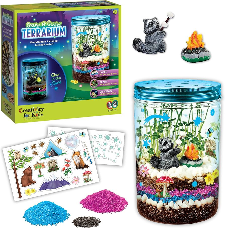 Creativity for Kids Grow 'N Glow Terrarium Kit - Educational Science Kits| Easter Basket Stuffers... | Amazon (US)