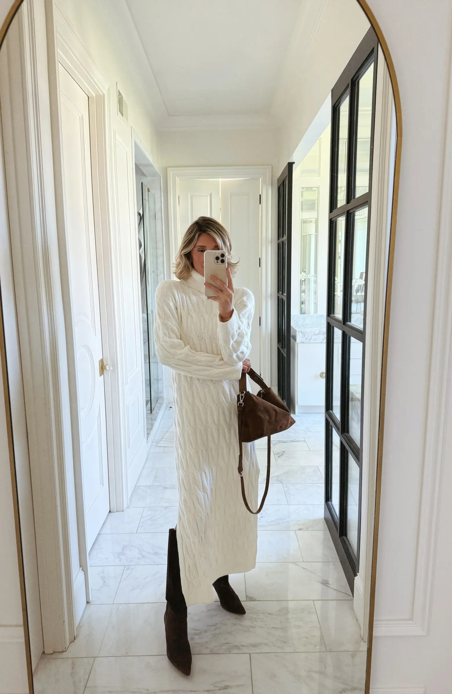 x @cellajaneblog Cable Knit Sweater Dress | Nordstrom