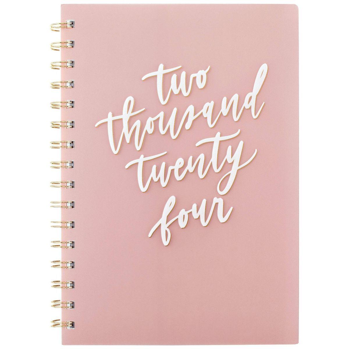 Sugar Paper Essentials 2024 Planner 8.5"x6.5" Weekly/Monthly Frosted Pink | Target