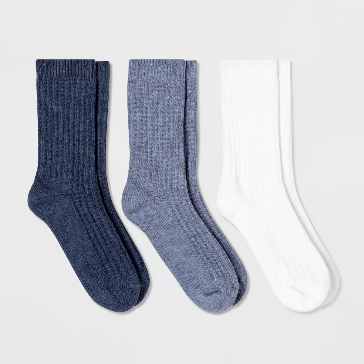 Women's 3pk Waffle Crew Socks - Universal Thread™ 4-10 | Target