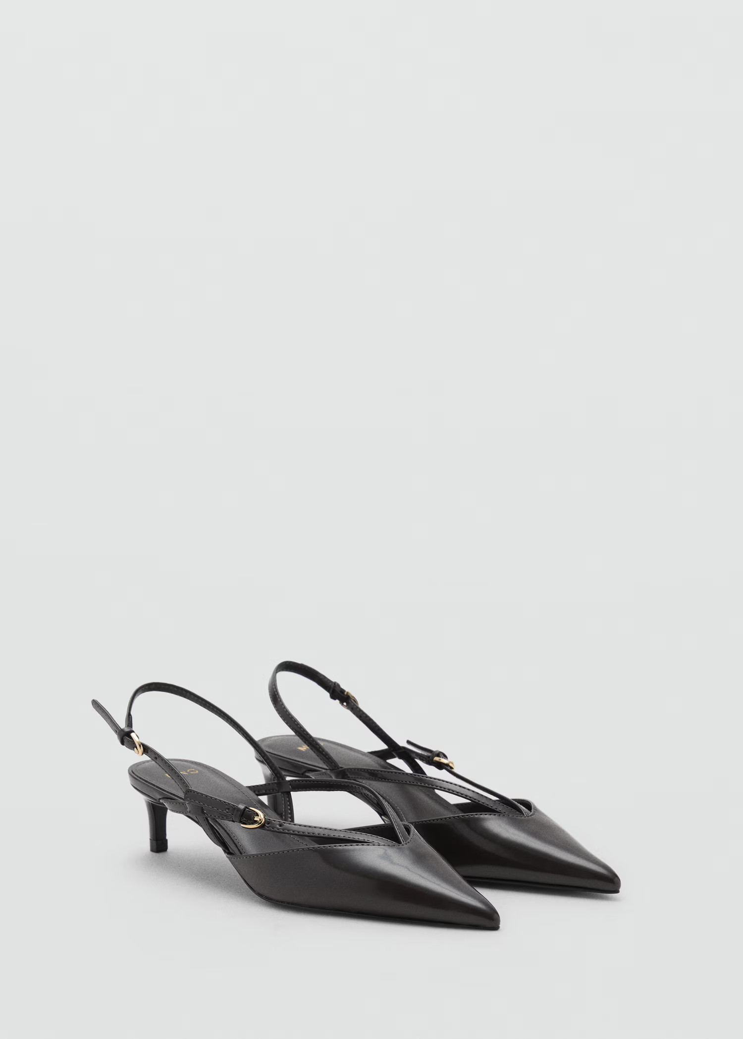 Kitten-heeled strappy shoes | Mango (US/MX/AU)