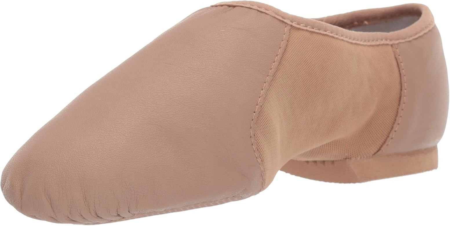 Bloch Dance Girl's Neo-Flex Leather and Neoprene Slip On Split Sole Jazz Shoe | Amazon (US)