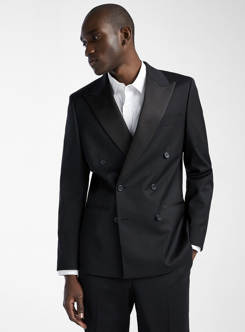 Double-breasted Marzotto wool tuxedo jacketStockholm fit - Slim | Simons