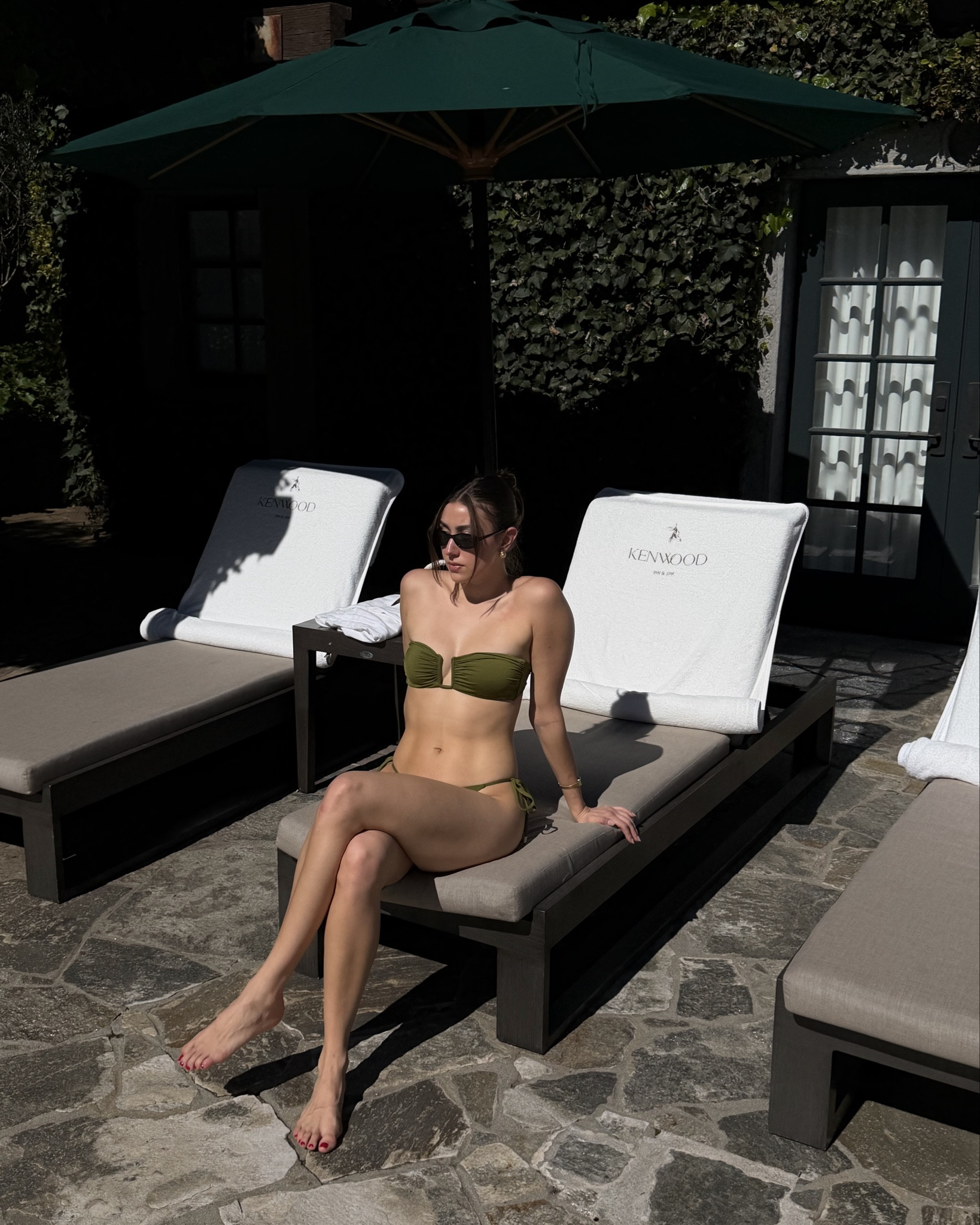 swimsuit that i wore in napa. the olive color is out of stock but they have other beautiful colors in the same style! i’m wearing a small in both the top & bottom 

#LTKSeasonal #LTKSwim