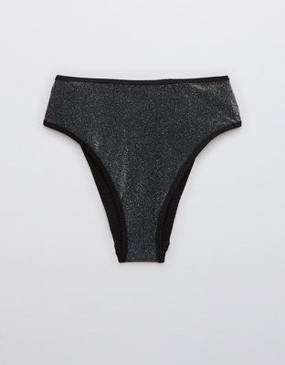 Aerie Shine 90s High Cut Cheeky Bikini Bottom | American Eagle Outfitters (US & CA)