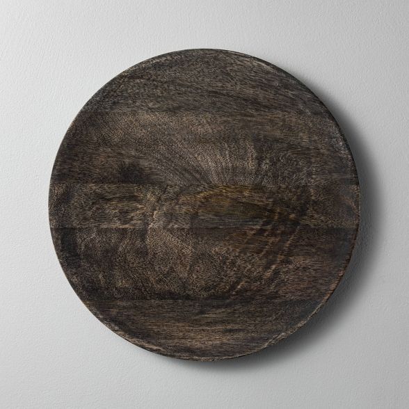 Distressed Wood Plate Charger Black - Hearth & Hand™ with Magnolia | Target