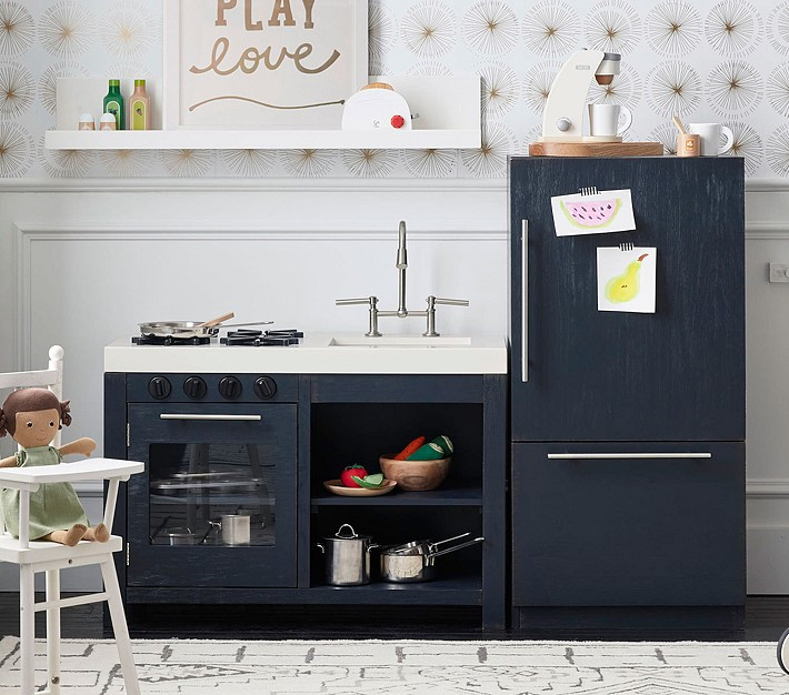 Charlie Weathered Navy Play Kitchen (51") | Pottery Barn Kids