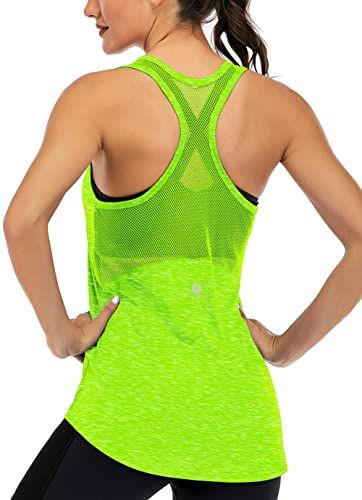 ICTIVE Workout Tank Tops for Women Sleeveless Yoga Tops for Women Mesh Racerback Tank Tops Muscle... | Amazon (US)