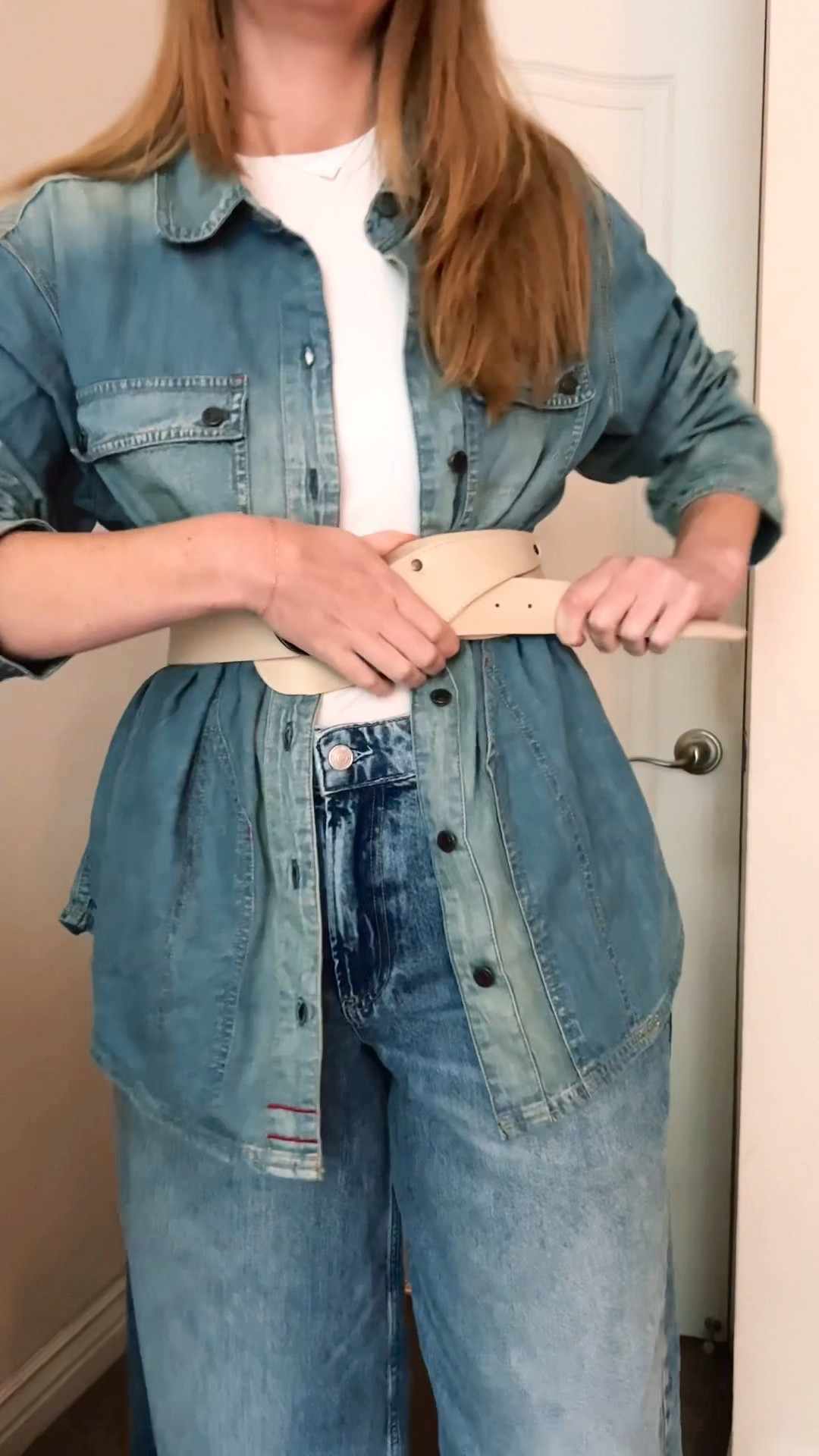Spring denim outfit try on 

#LTKFestival #LTKstyletip