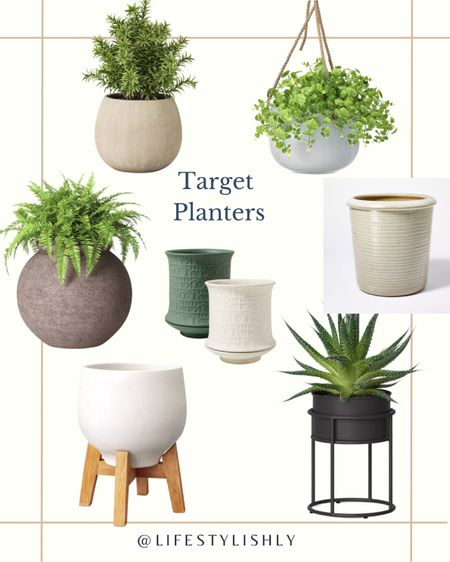 Affordable and stylish range of target planters offering excellent choices for small, outdoor spaces, front door, Decour, and patio planters

#LTKhome #LTKFind #LTKSeasonal