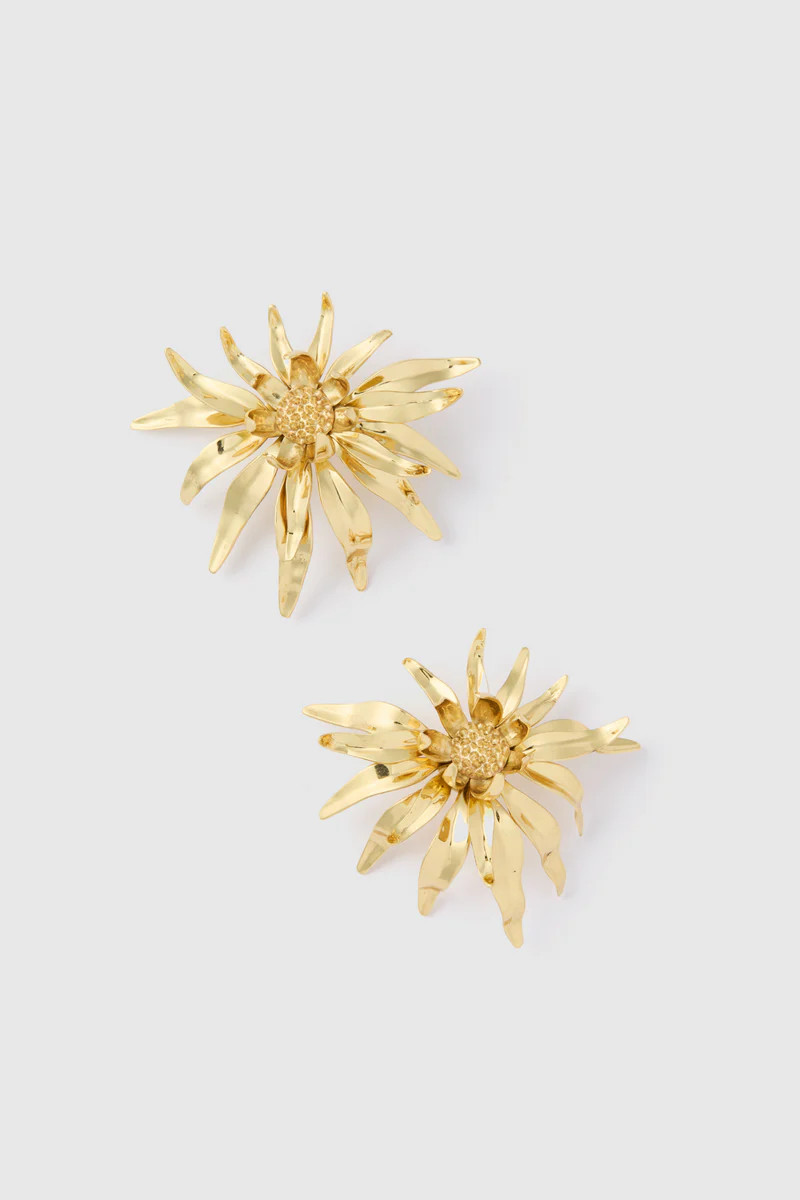 Gold Team Spirit Cascade Petal Earrings | Tuckernuck (US)