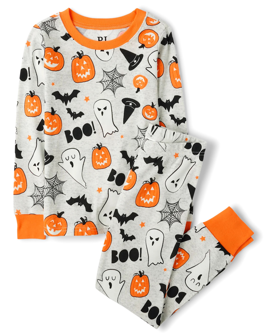 Kids Matching Family Glow Halloween Snug Fit Cotton Pajamas - gray | The Children's Place