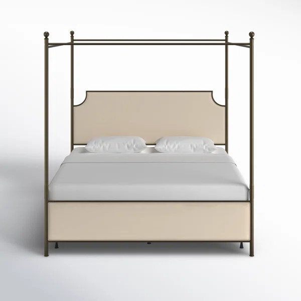 Martha Stewart Hayes Wooden Canopy Platform Bed With Headboard And Footboard | Wayfair North America