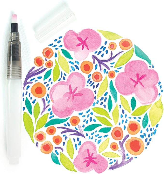 Ooly Chroma Blends Travel Watercolor Palette, 4 x 7 Inches - 24 Colors | Amazon (US)