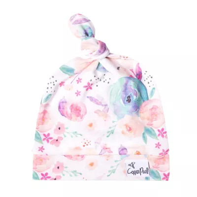 Copper Pearl™ Bloom Top Knot Hat in Pink | buybuy BABY | buybuy BABY