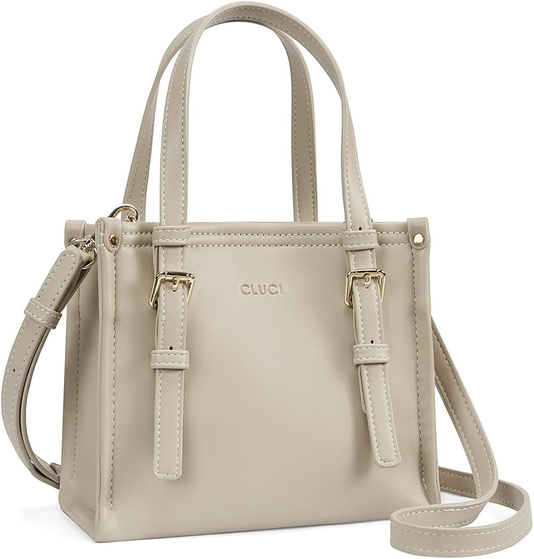 CLUCI Small Crossbody Bags for Women, Vegan Leather Shoulder Handbags, Purses for Women With Wide... | Amazon (US)