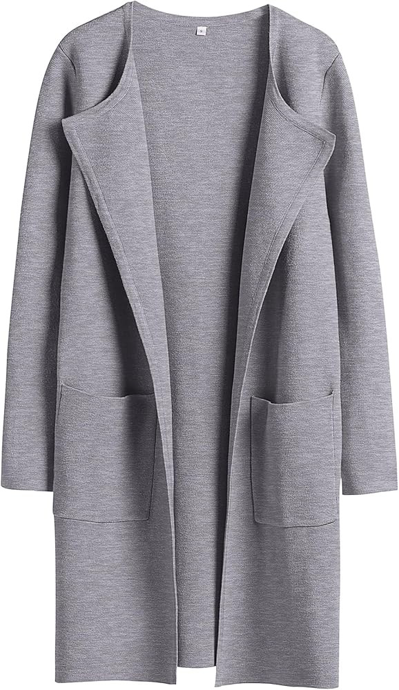 ANRABESS Womens Cardigan Sweater Open Front Knit Long Coatigan Dressy Casual Jacket Coat 2025 Fal... | Amazon (US)
