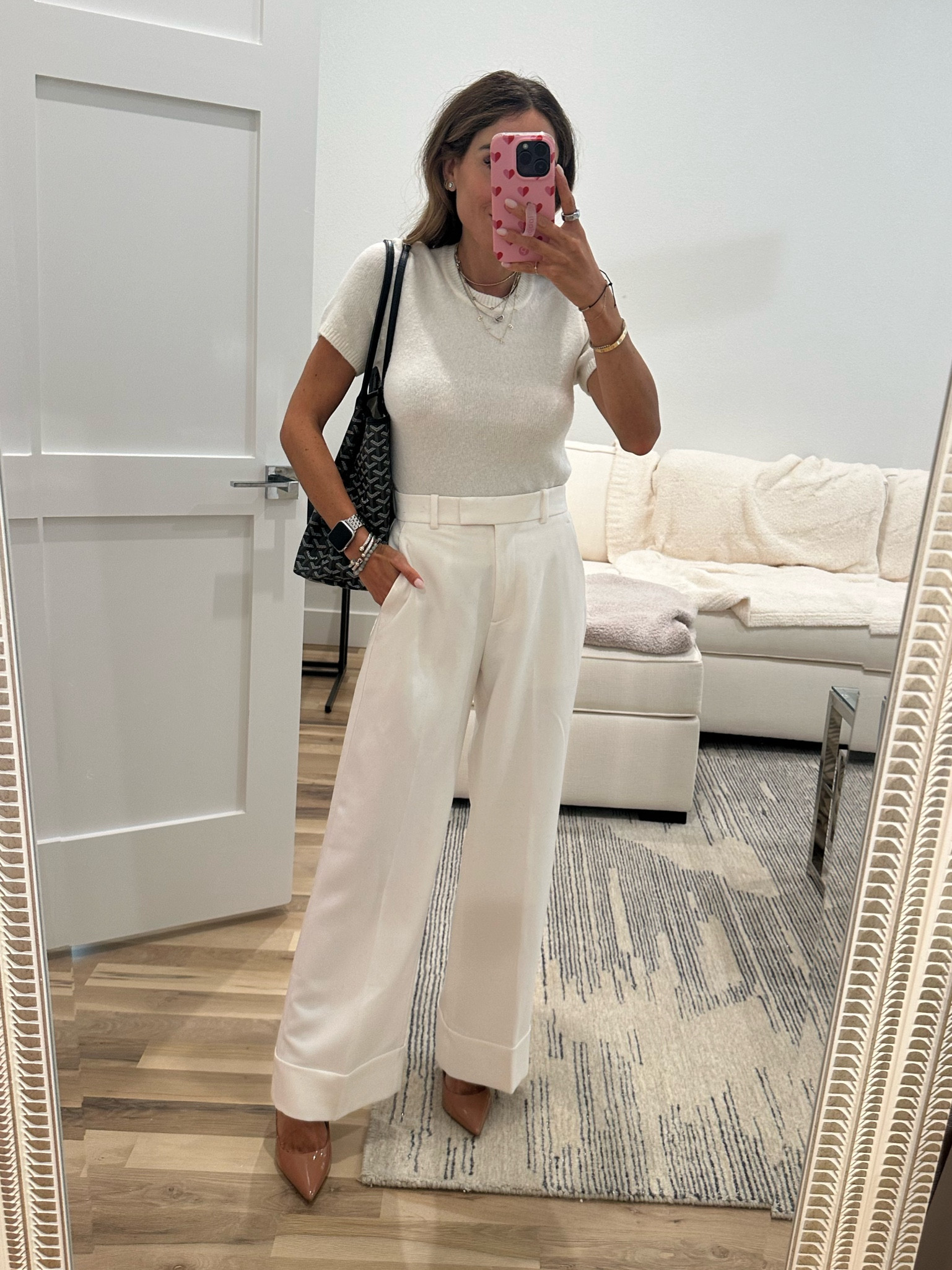 Petite friendly workwear outfit size xxs short sleeve sweater, cuffed trouser pants size 24 short 

#LTKWorkwear #LTKSaleAlert #LTKFindsUnder50