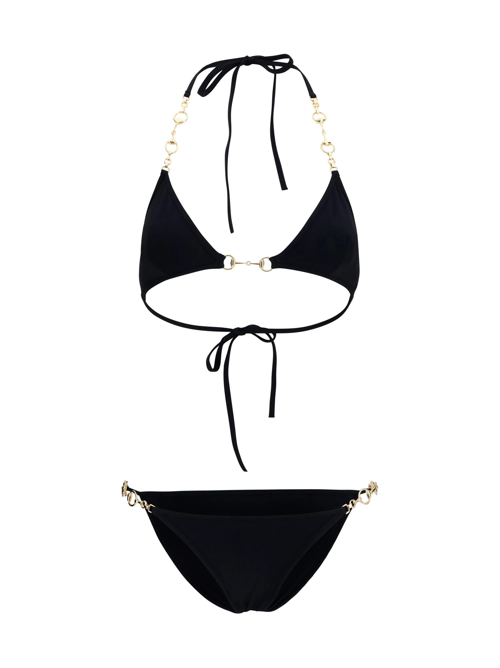 Bikini With Horsebit Black | Zulily