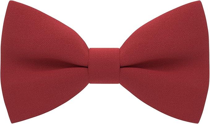 Bow Tie House Mens Bowties Pre-tied Shape Clip on Bowtie Solid Men Formal Wear for kids, baby boy... | Amazon (US)