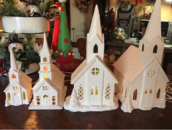 Medium Ceramic Musical Light up Church  Church  Ceramic | Etsy | Etsy (US)