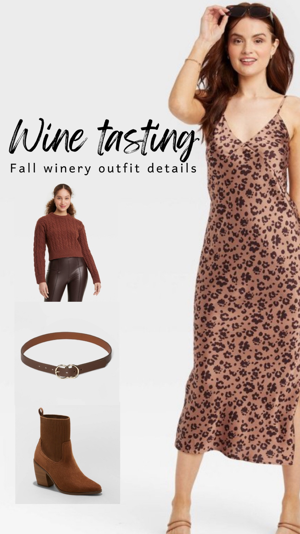 Fall winery outfit ideas!

I wore this to a winery in the Carolinas this past weekend. It was great because you can wear the slip dress alone or add a sweater or blazer as the weather cools. 

I recommend sizing up in all of these items for cozy and comfort. 



#LTKHoliday #LTKSeasonal #LTKHolidaySale