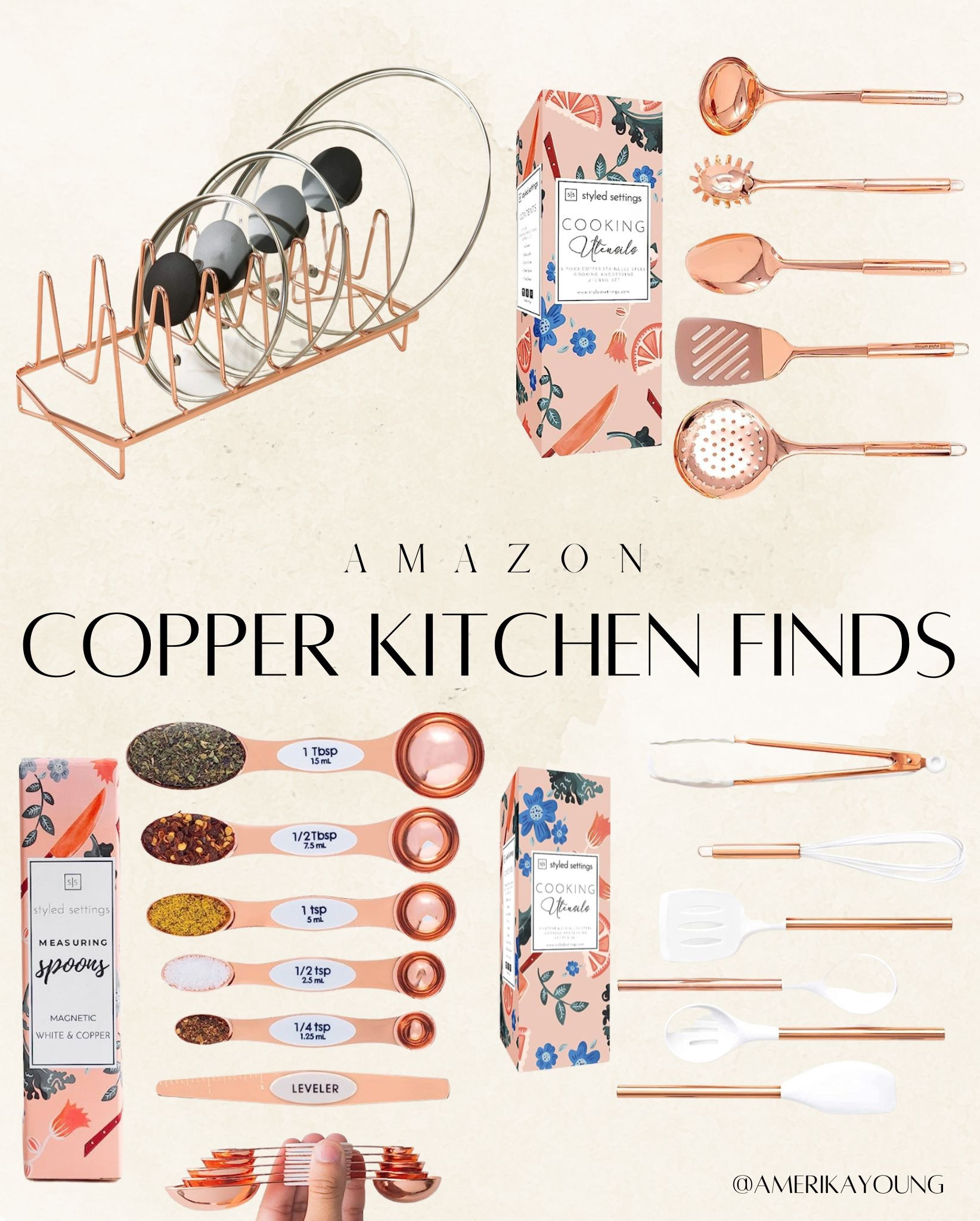 Kitchen Finds  Gold kitchen accessories,  kitchen gadgets,  Rose gold kitchen