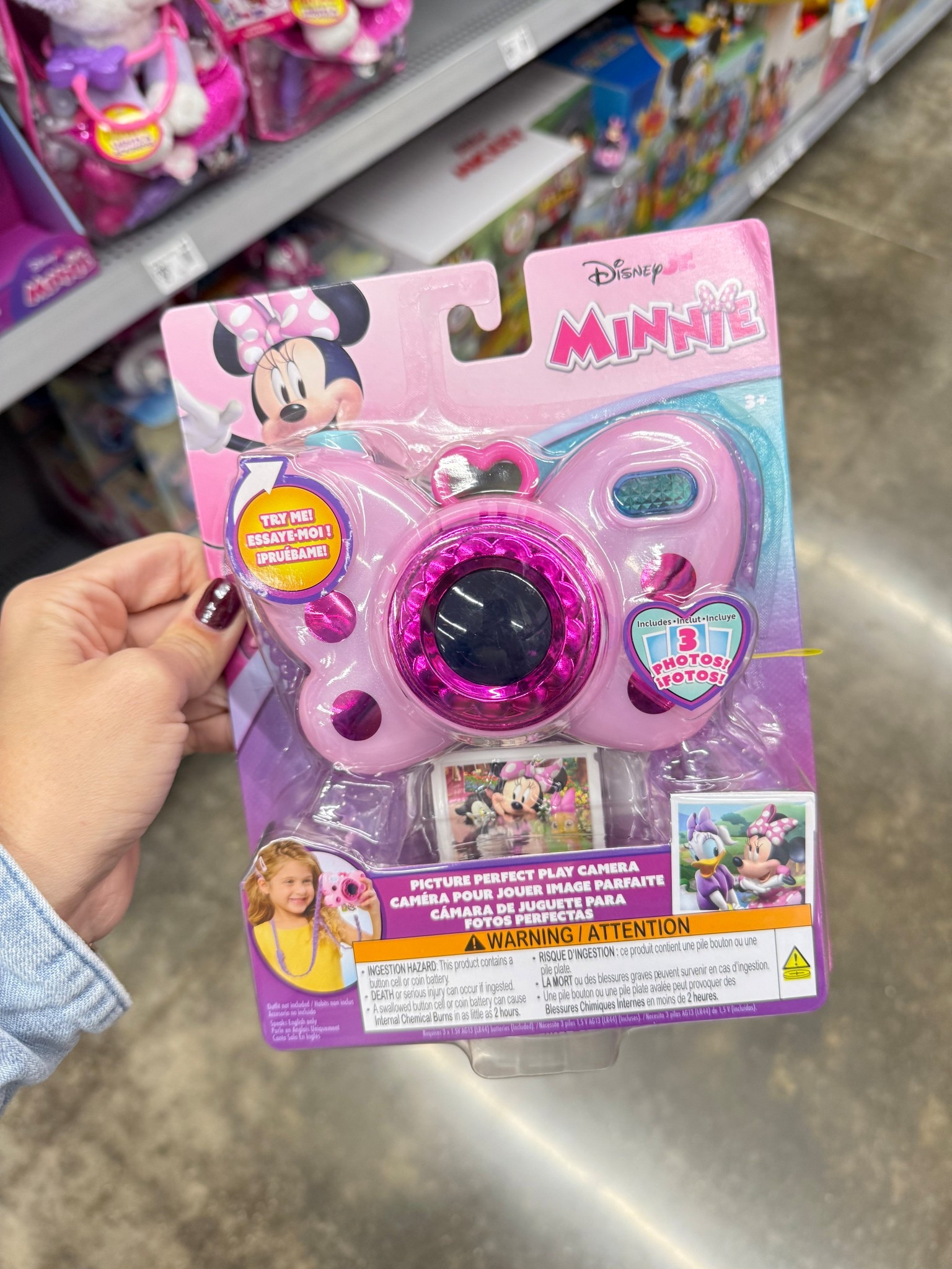 Disney Junior Minnie Mouse Picture Perfect Play Camera, Lights and Sounds, Pink, 4-pieces, Baby and Toddler Toys

#LTKGiftGuide #LTKKids #LTKHoliday
