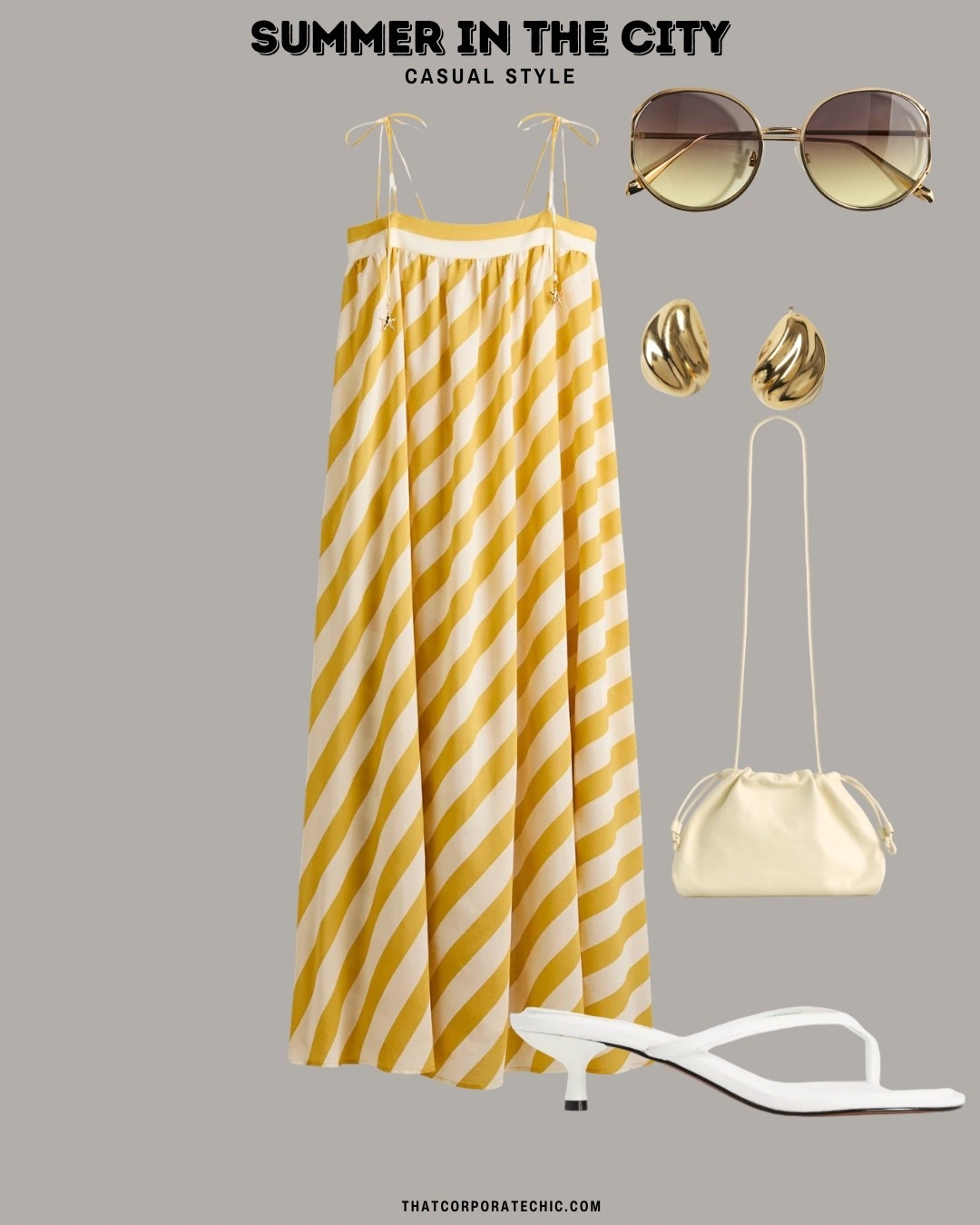 Casual summer style - garden party - summer dress look - summer midi striped dress - easy summer outfit

#LTKsummer #LTKdresses #LTKstyletip