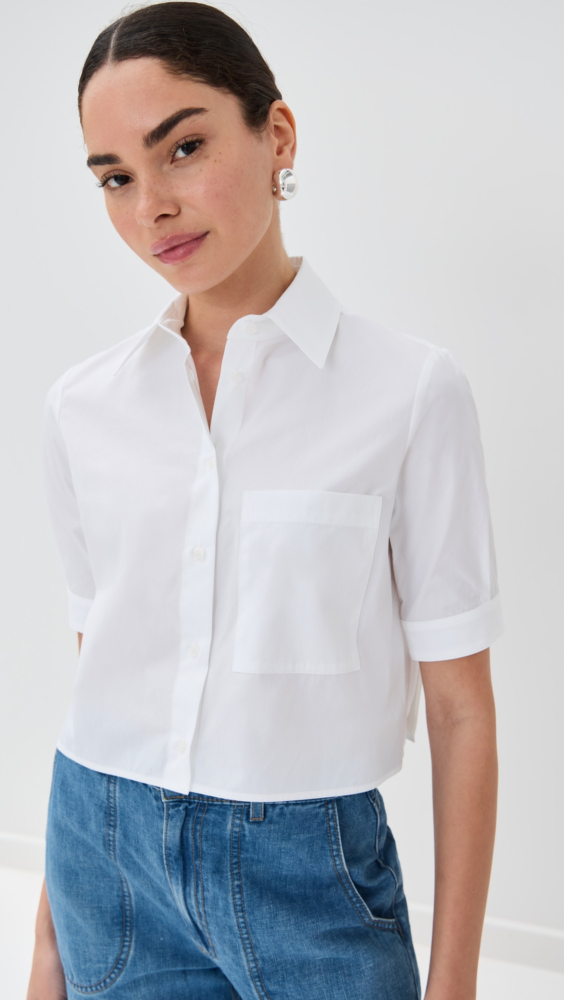 TWP Short Lived Button Down White L | Shopbop