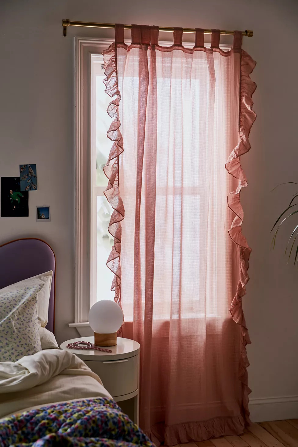 Ruffle Gauze Window Panel | Urban Outfitters (US and RoW)