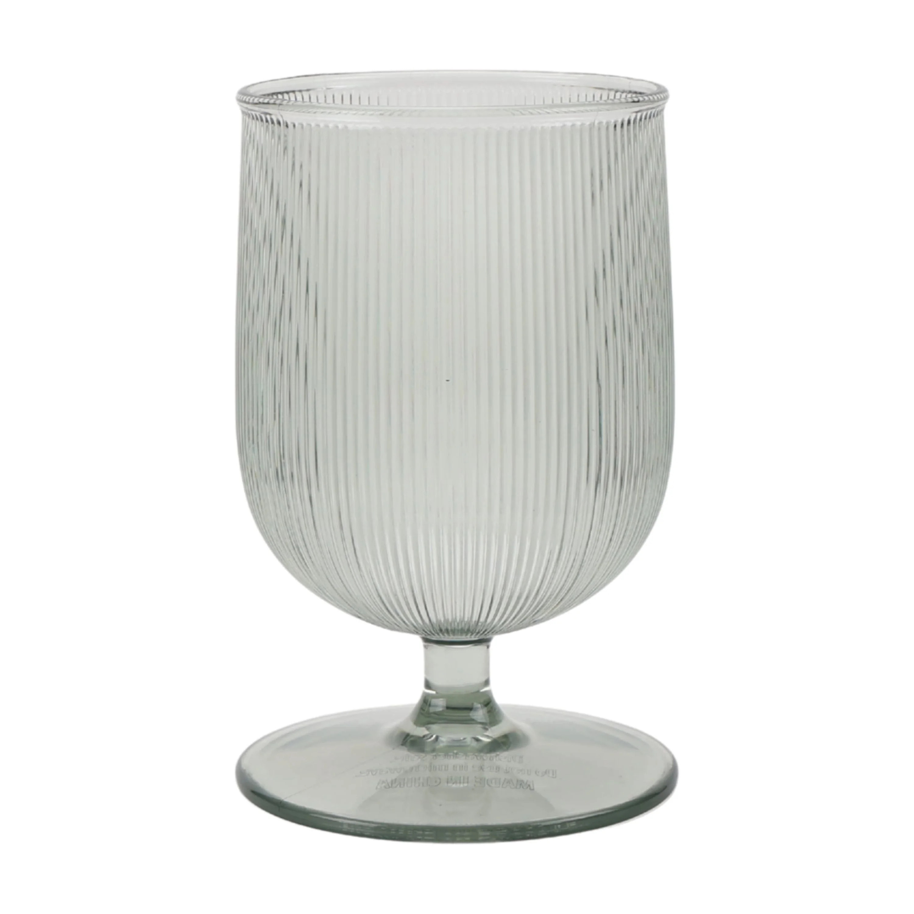 Better Homes and Gardens 12-Ounce Green Tritan Ribbed Goblet | Walmart (US)