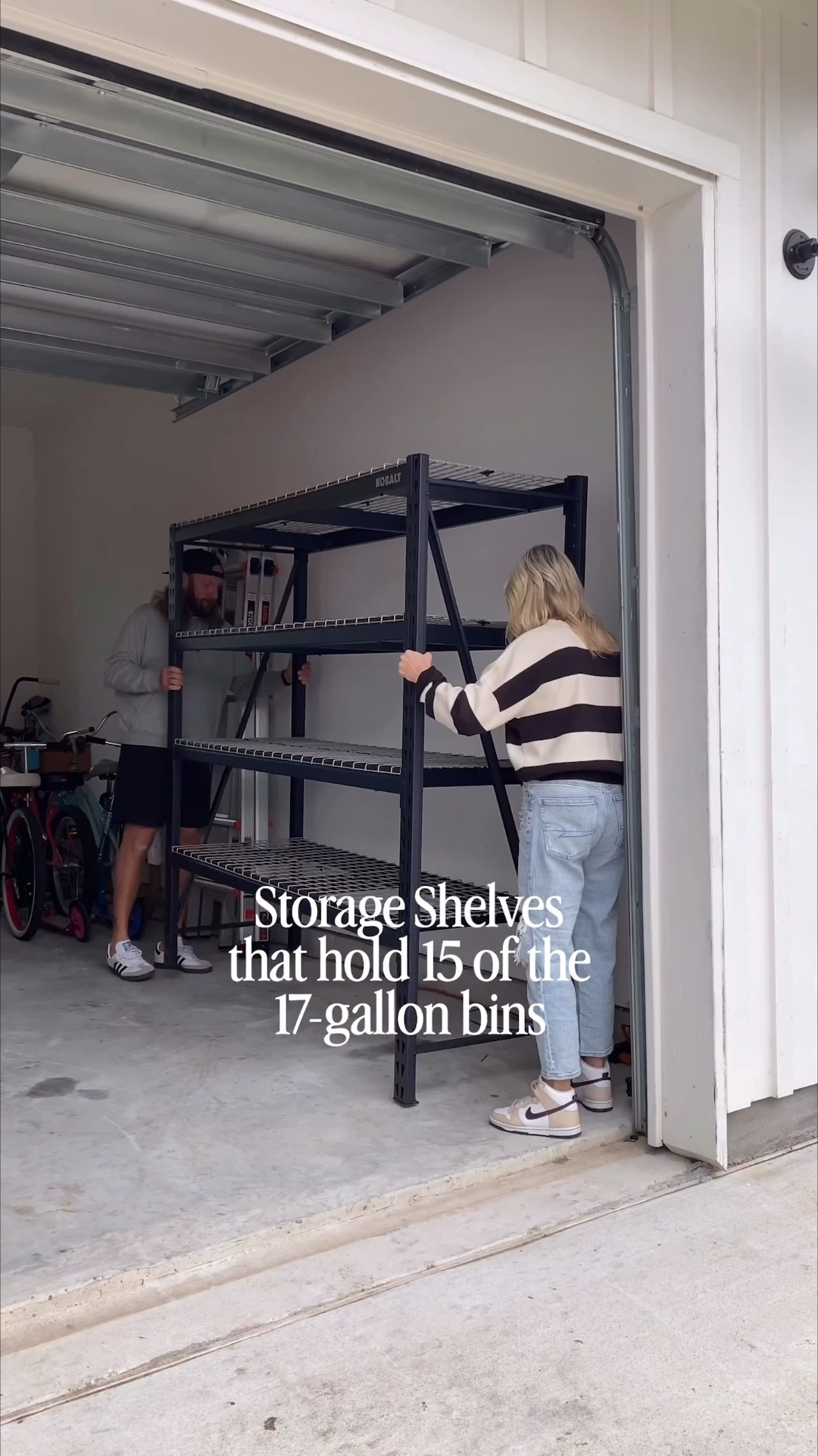 This storage rack is the 77 inch four shelf that holds 15 of the 17 gallon bins. Perfect for organizing your garage basement or attic! 

Organize, organization, home organization, garage organization, new year, Cleaning


#LTKvlog #LTKHome #LTKdayinmylife