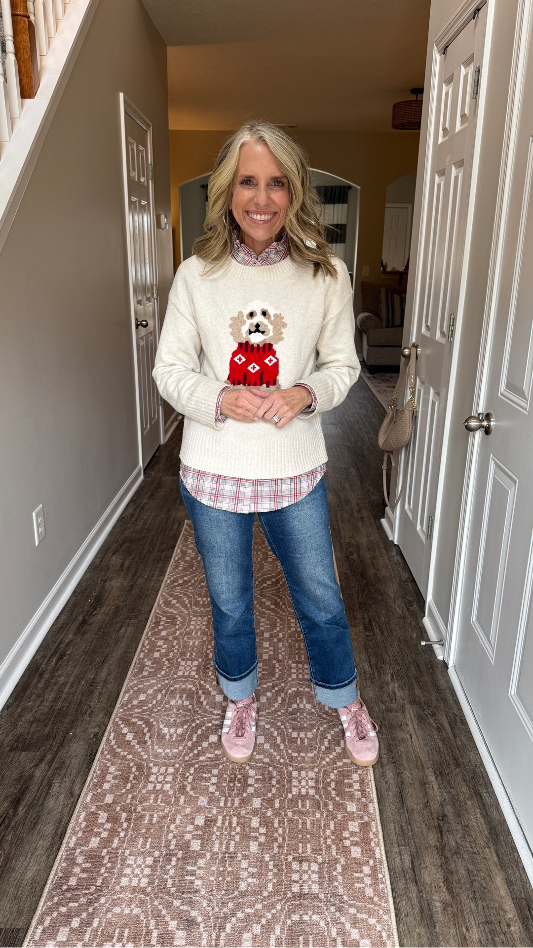 This has been my go to look this week. Checking things off my list. How about you? My sweater is wind out, but I found some other cute animal sweaters for the same feel 

#LTKootd #LTKOver40 #LTKFindsUnder100