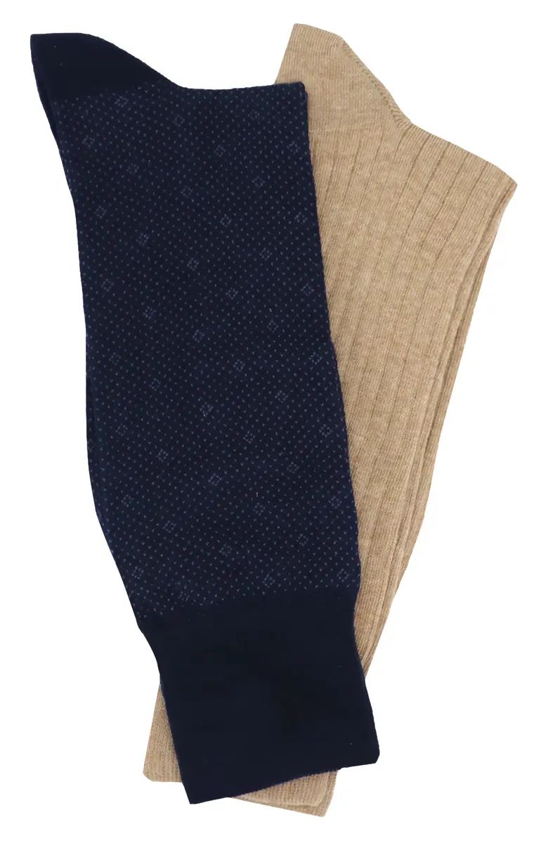 2-Pack Assorted Neat Dress Socks | Nordstrom