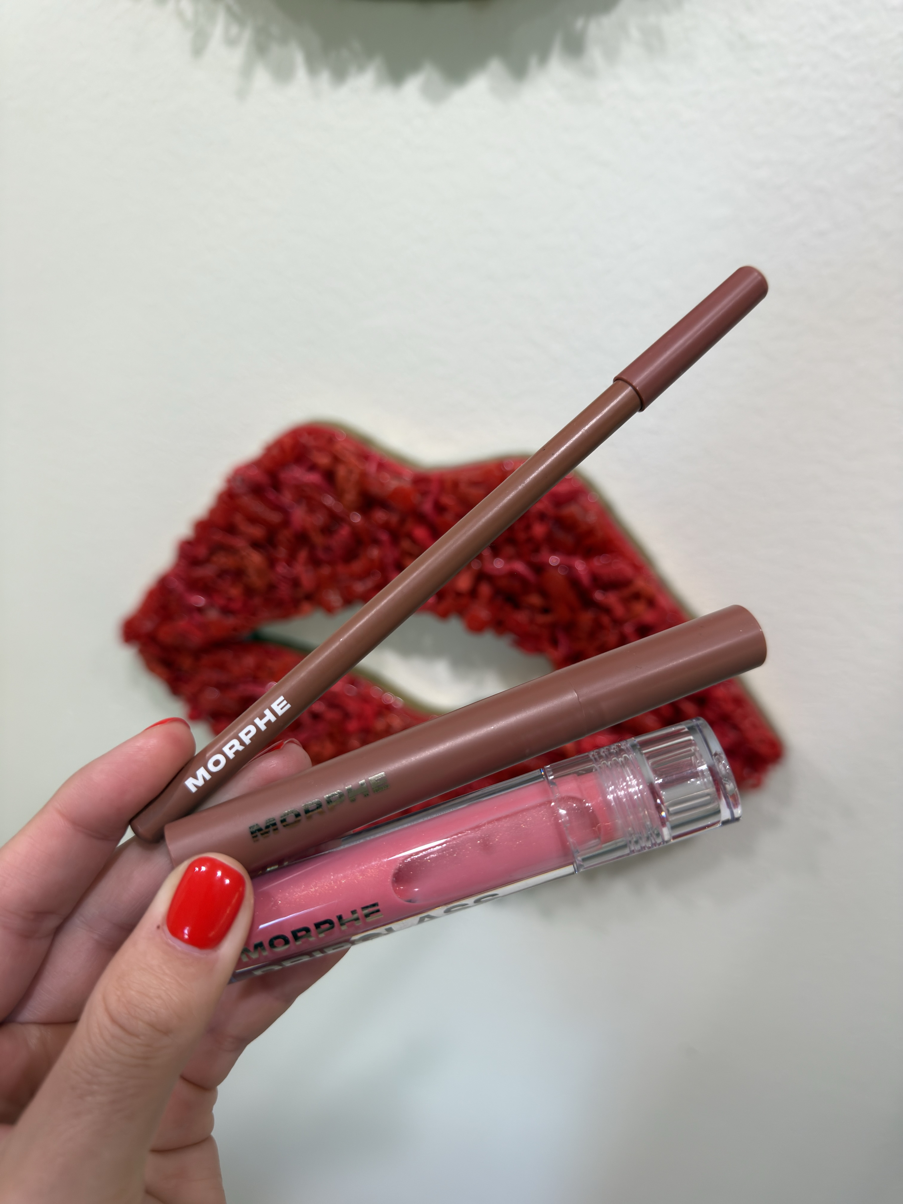 Morphe lip combo for everyday glam that gives you a defined, glossy lip (Makeup Talk liner, Petal lipstick, Pink Mirror gloss) 

 #LTKBeauty