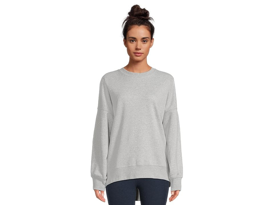 Beyond Yoga Solstice Oversized Sweatshirt Women's Sweatshirt Light Heather Gray : XL, Cotton/Polyester | Zappos