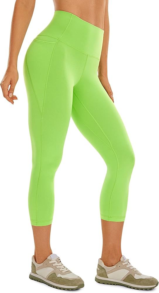 CRZ YOGA Womens Butterluxe Workout Capri Leggings with Pockets 21 Inches - High Waisted Gym Athle... | Amazon (US)