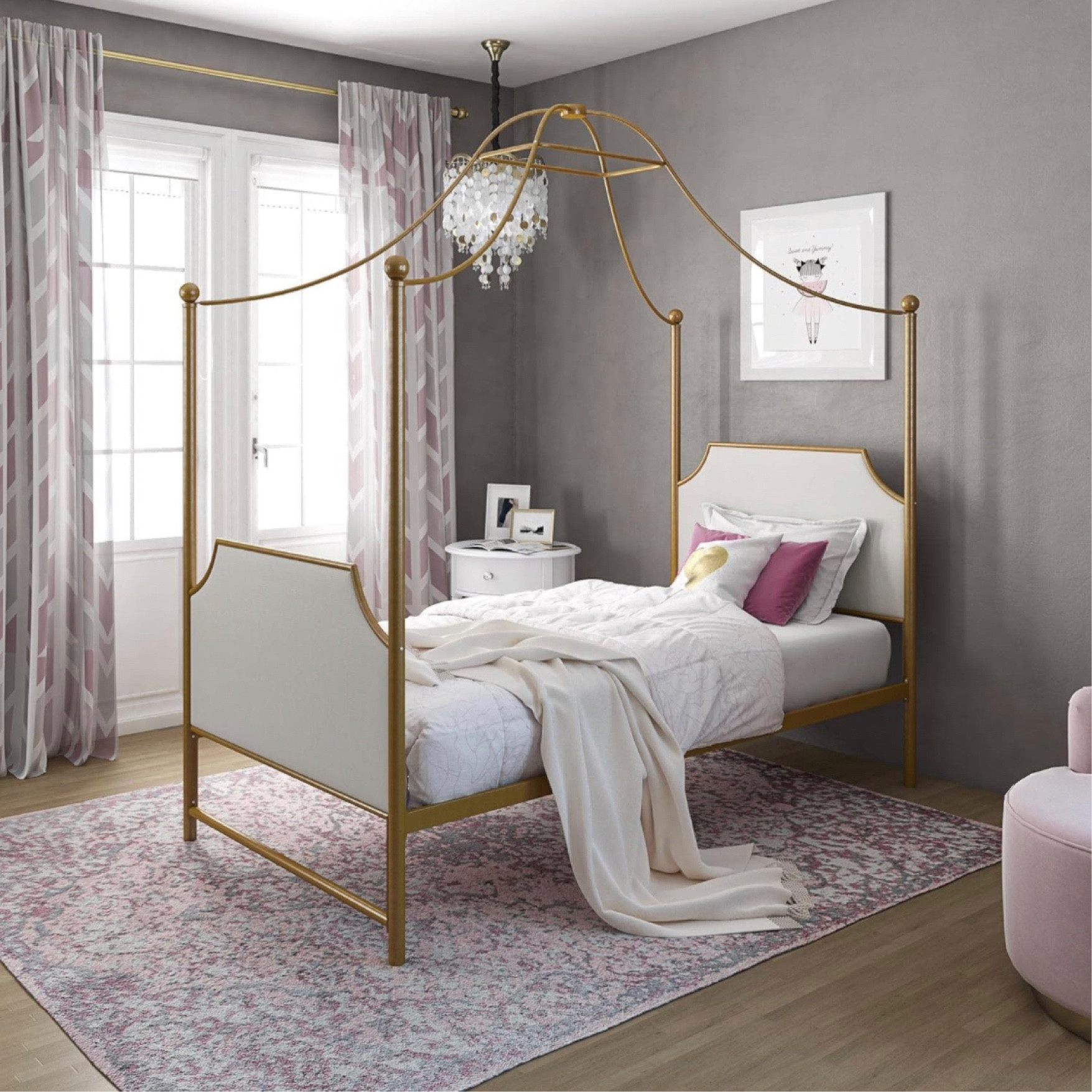 Just ordered these but in white-white is sold out now but the gold is pretty too! Gona setup a new bedroom for my two girls 😍🥰🎀 love shack fancy style 😍

#LTKGiftGuide