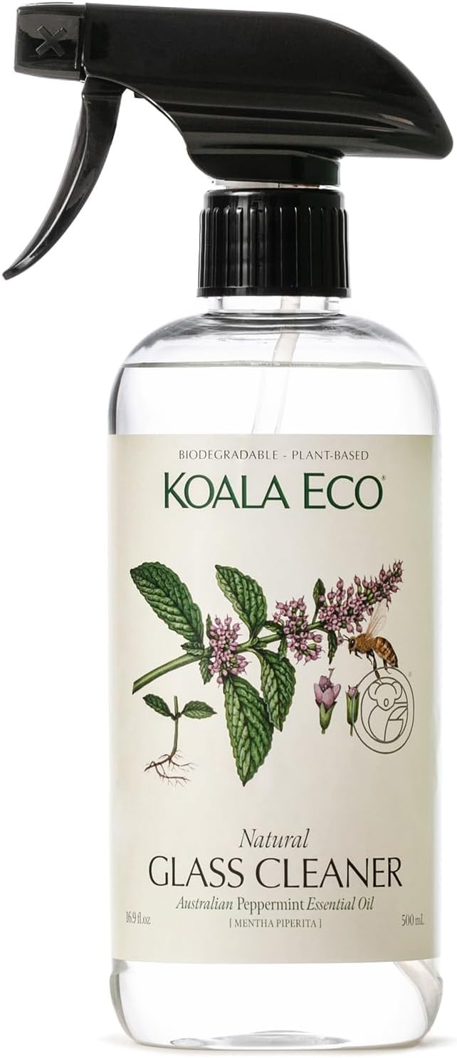 Koala Eco Natural Glass Cleaner - Plant-Based, Eco-Friendly - with Australian Peppermint Essentia... | Amazon (US)