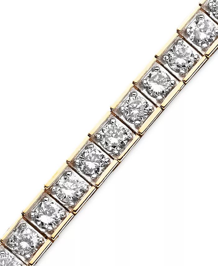 Macy's Diamond Bracelet in 10k Gold (5 ct. t.w.) & Reviews - Bracelets - Jewelry & Watches - Macy... | Macys (US)