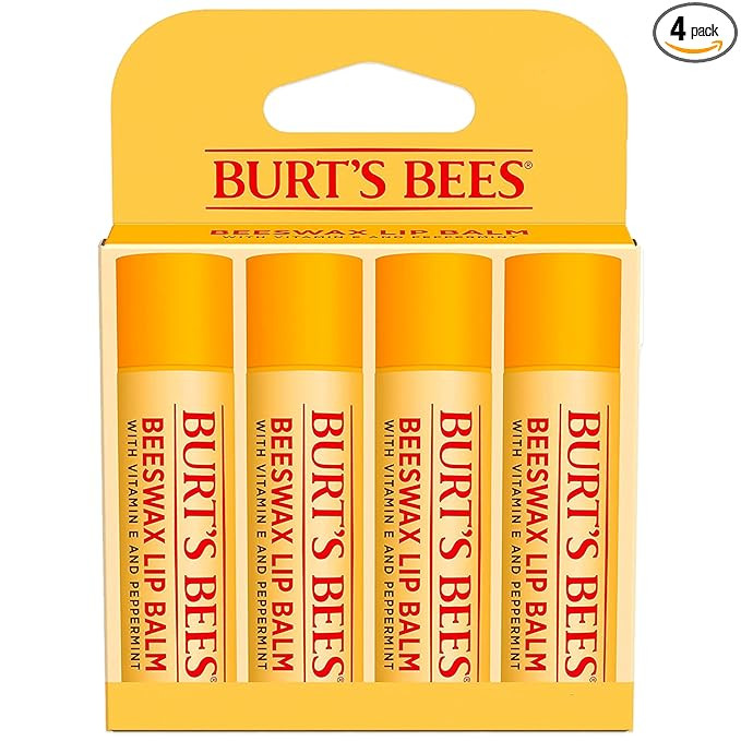 Burt's Bees Lip Balm - Original Beeswax, Lip Moisturizer With Responsibly Sourced Beeswax, Tint-F... | Amazon (US)