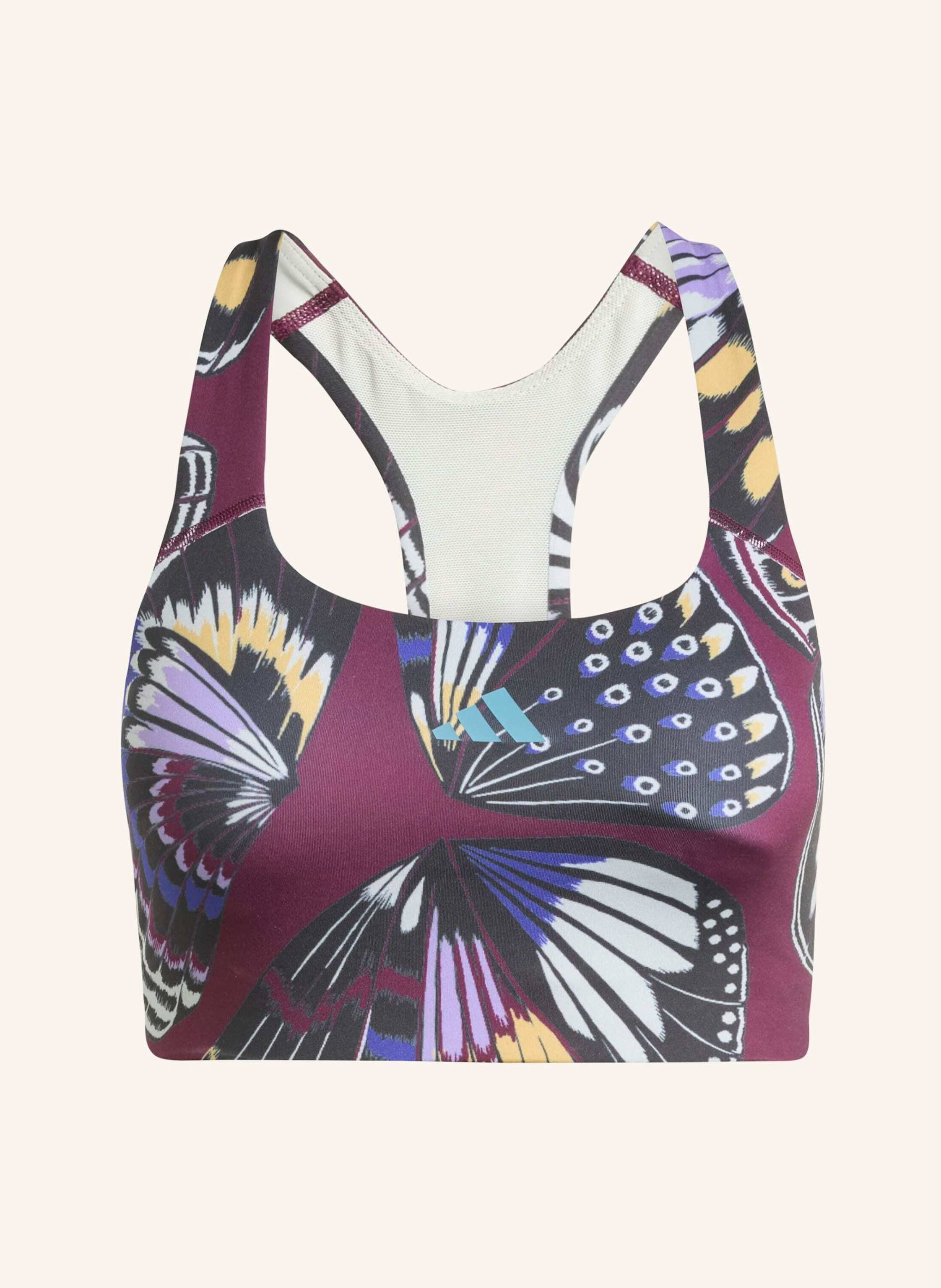 adidas ADIDAS X FARM MEDIUM SUPPORT BH in schwarz/ rot/ lila | Breuninger (DACH)