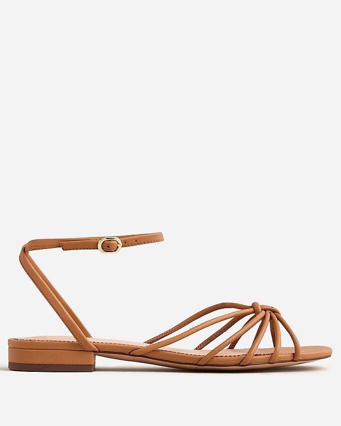 Hazel strappy sandals in leather | J.Crew US