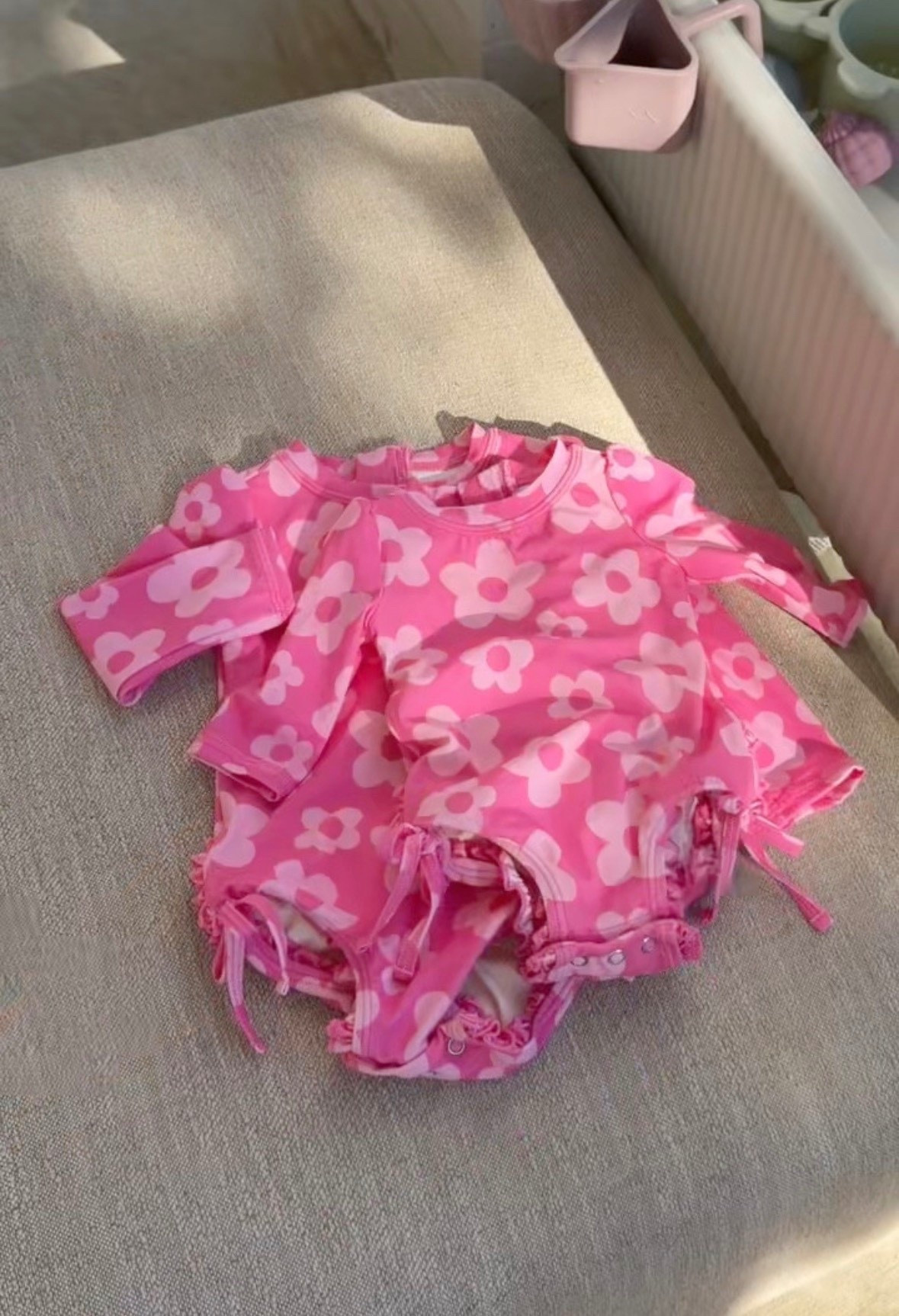 Love this daisy floral long sleeve swimsuit for our baby girl! Has UPF 50 and great for the summer 

#LTKBaby #LTKSwim