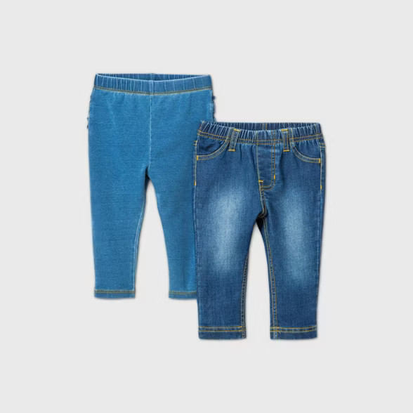 Baby Girls' 2pk Jeans - Cat & Jack™ Blue | Target