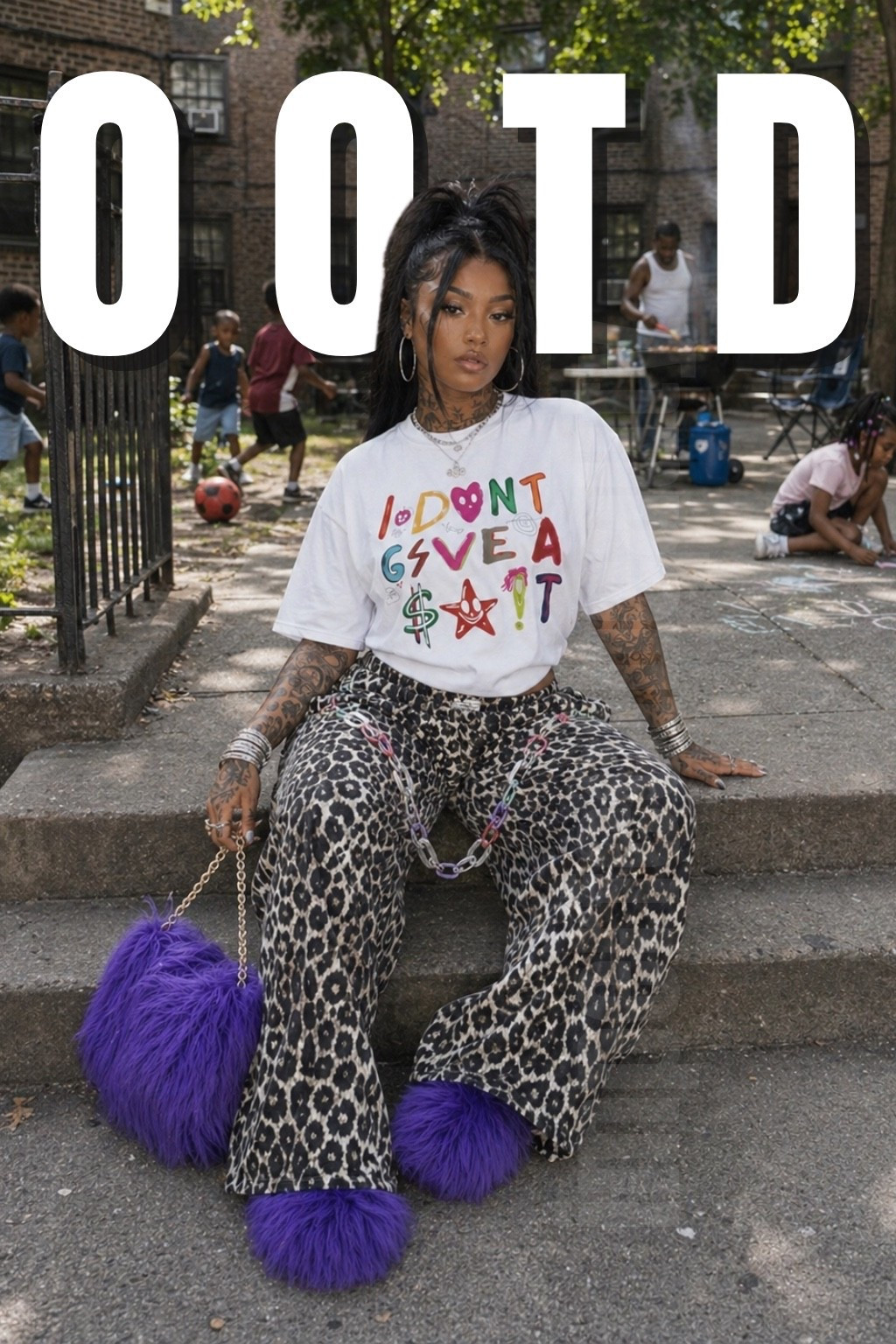 Amazon Street Style Outfit | Graphic Tee, Leopard Wide-Leg Pants & Purple Fuzzy Accessories


Amazon fashion finds, Amazon outfit, Amazon street style, spring outfits, summer outfits, graphic tee outfit, oversized graphic tee, white graphic tee, leopard pants, leopard print pants, animal print outfit, wide leg pants, comfy pants outfit, purple accessories, purple purse, fuzzy purse, fuzzy shoes, statement accessories, Y2K outfit, baddie outfit, black girl outfits, black girl fashion, streetwear outfit, city girl outfit, New York street style, apartment courtyard outfit, casual outfit inspo, weekend outfit, spring street style, summer street style, trendy casual outfit, cool girl outfit, colorful outfit, bold accessories, affordable fashion finds, LTK fashion, LTK style, outfit inspo, 2026 fashion trends

#LTKdayinmylife #LTKootd #LTKgrwm