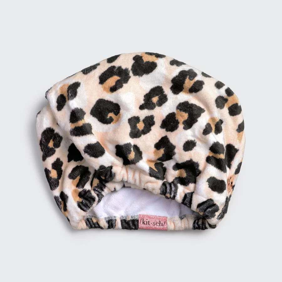Microfiber Hair Towel - Leopard | Kitsch