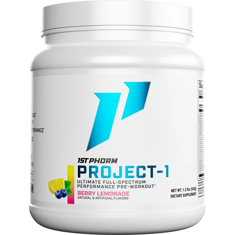 1st Phorm PROJECT 1 Pre-workout 50 servings | Academy Sports + Outdoors