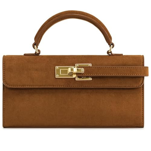 JW PEI Women's Keyla Faux Suede Top Handle Bag - Brown | Amazon (US)